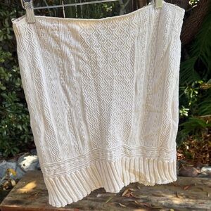 Ralph Lauren Rugby Cream Sweater Skirt